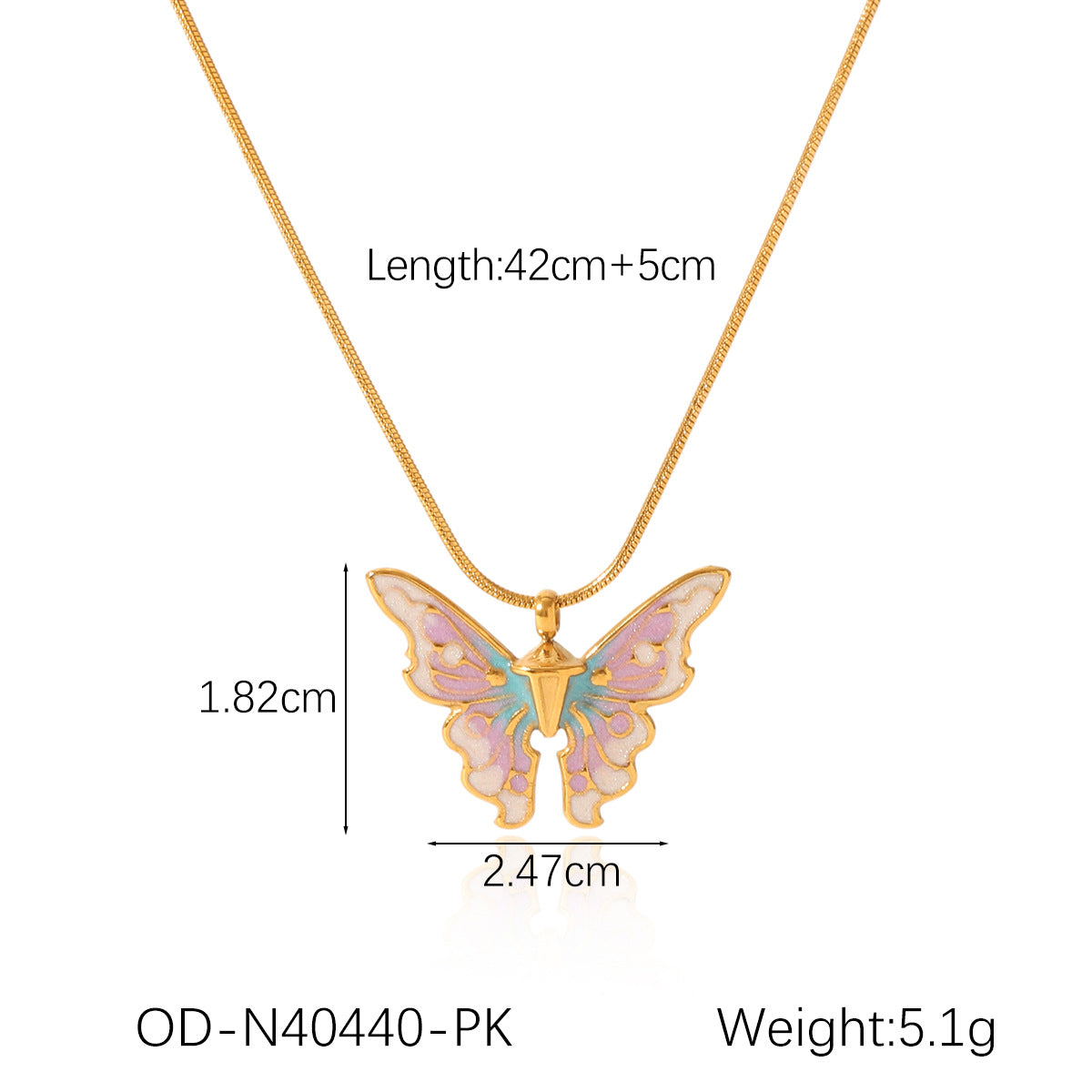CC08 - Butterfly Charm Jewelry Set – Grace in Every Detail