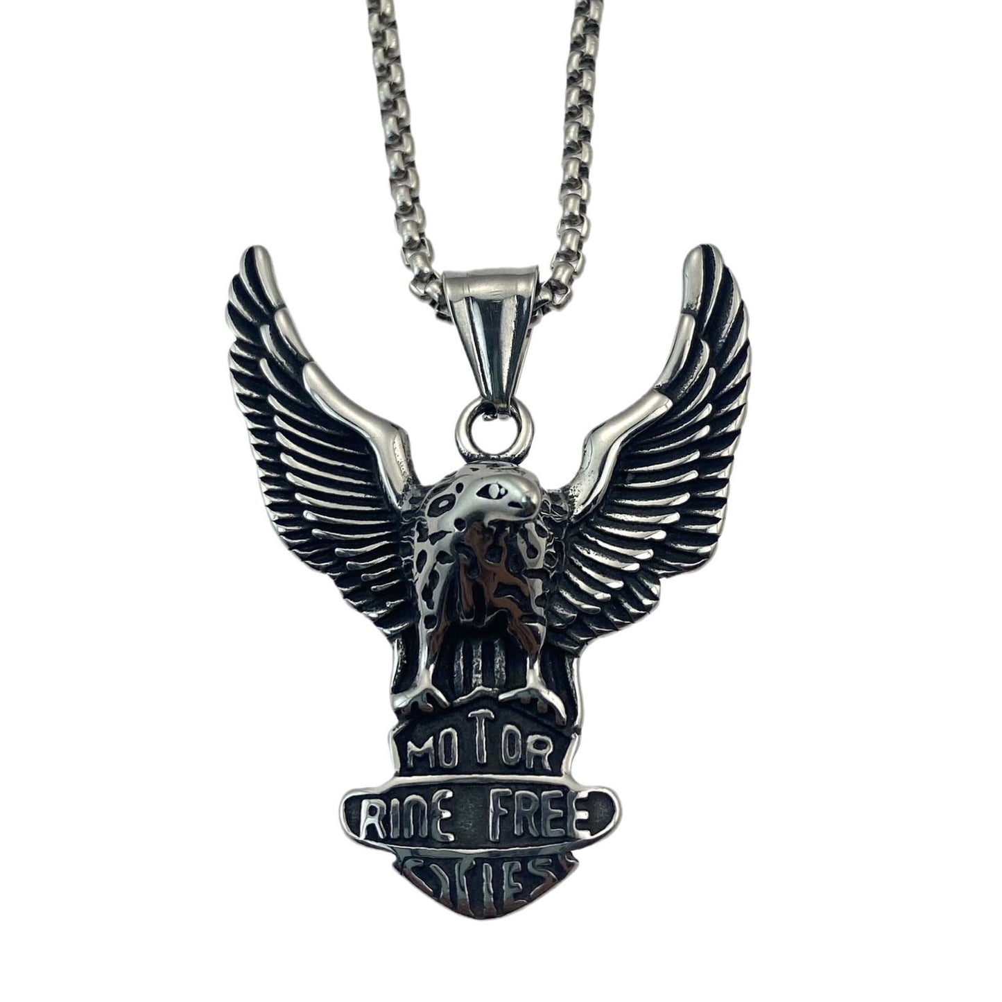 GP04 🦅 Eagle "Ride Free" Pendant Necklace – Unleash the Spirit of Freedom