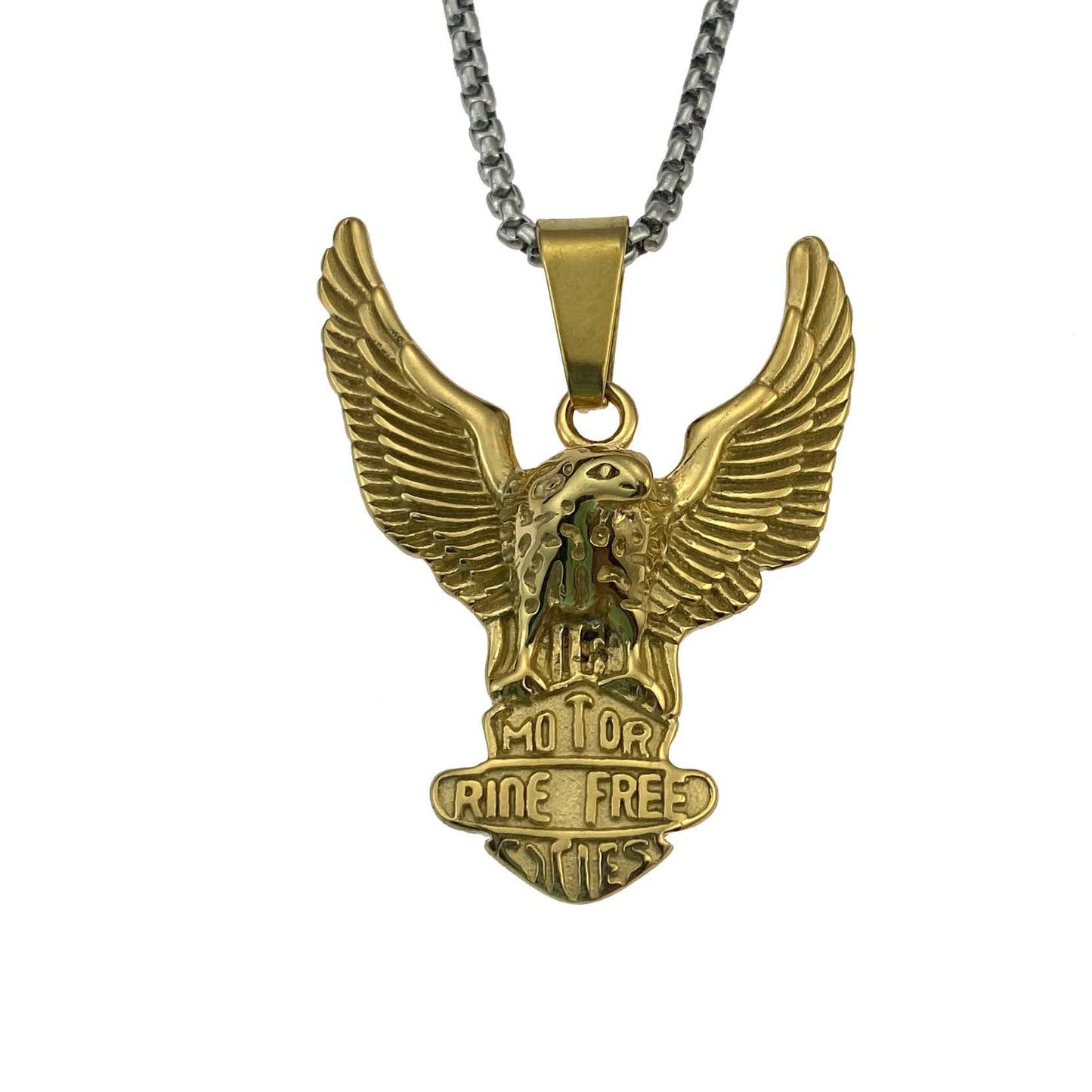 GP04 🦅 Eagle "Ride Free" Pendant Necklace – Unleash the Spirit of Freedom