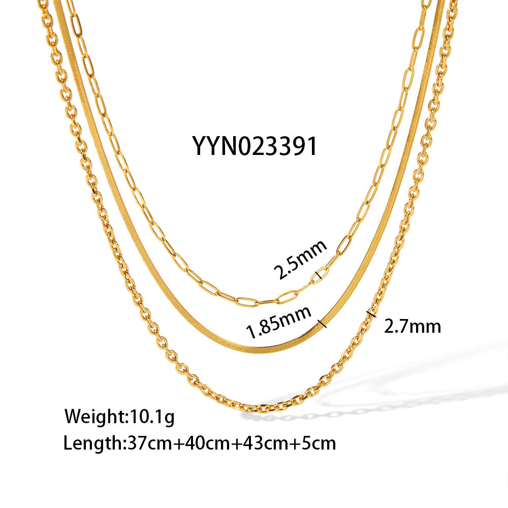 GP14 - Layered Gold Chain Necklace Collection (4 Styles) – Effortless Chic for Every Day