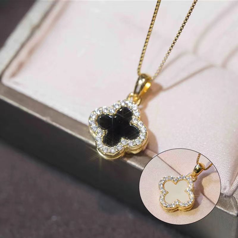 GP44 π Dual-Sided Clover Pendant Necklace β Timeless Elegance, Double the Charm