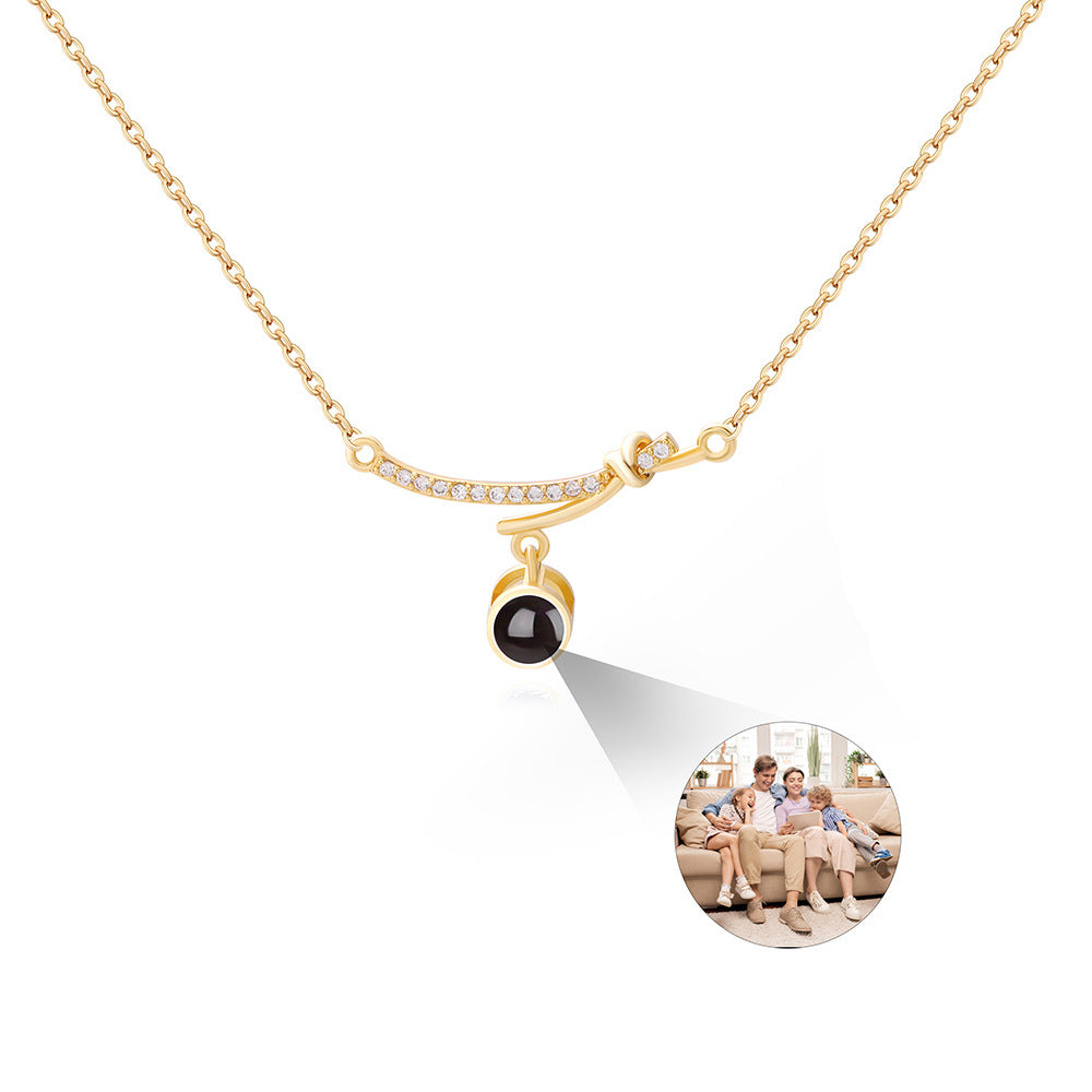 PX37 Knot of Love Photo Projection Necklace