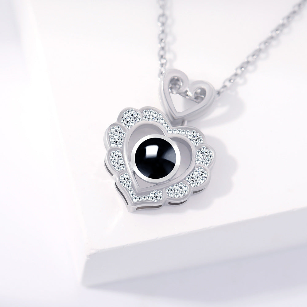 PX49 π Heartfelt Projection Necklace β Eternal Love in a Tiny Light