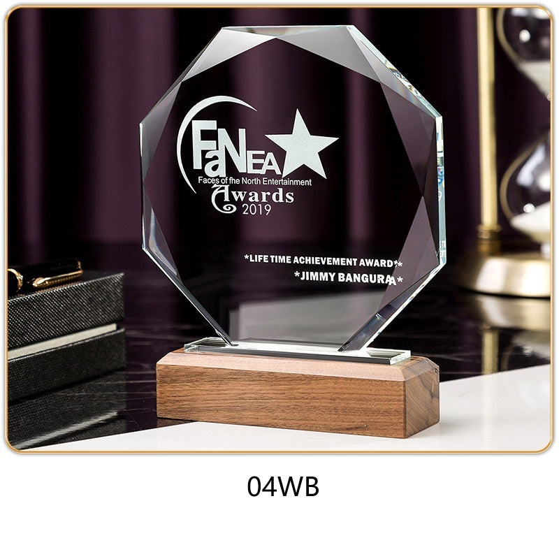 SP08 - Premium Crystal Trophy – Custom Engraved Corporate Award