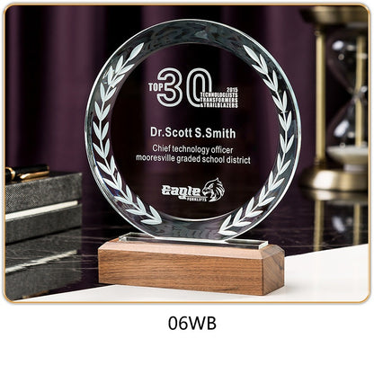 SP08 - Premium Crystal Trophy – Custom Engraved Corporate Award