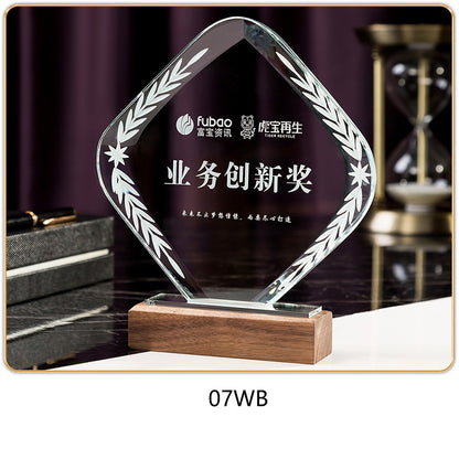 SP08 - Premium Crystal Trophy – Custom Engraved Corporate Award