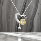 PXS114 - Forever in My Heart – Sunflower Photo Projection Necklace