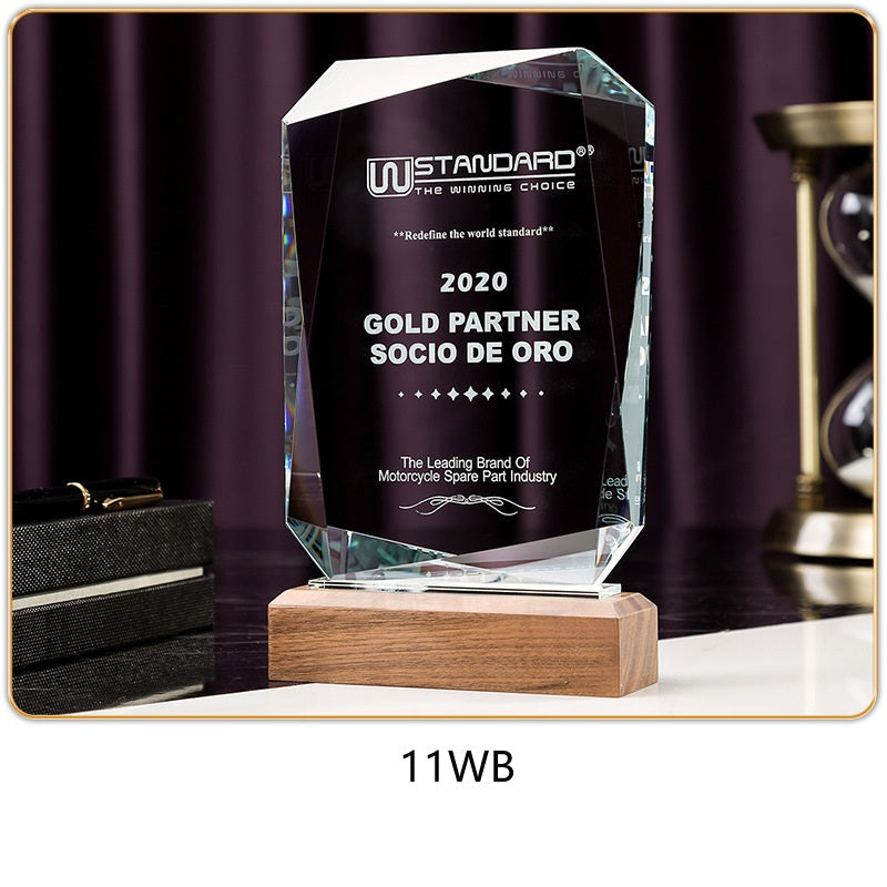 SP08 - Premium Crystal Trophy – Custom Engraved Corporate Award