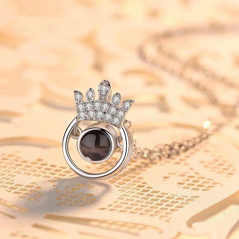 PX02 - Personalized Photo Projection Heart Necklace – Rose Gold, Silver, and Gold Colour