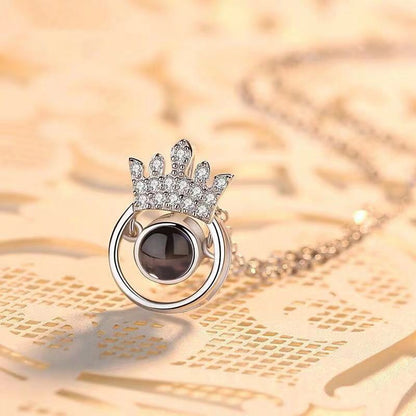 PX02 - Personalized Photo Projection Heart Necklace – Rose Gold, Silver, and Gold Colour
