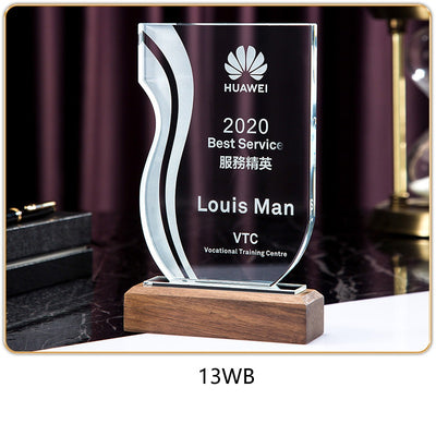 SP08 - Premium Crystal Trophy – Custom Engraved Corporate Award