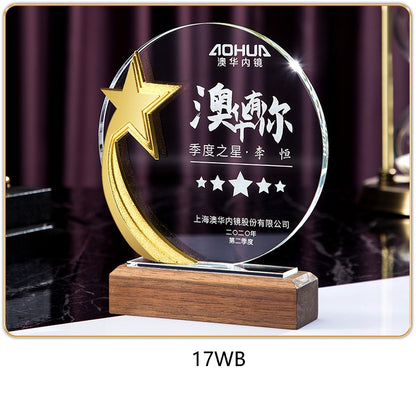 SP08 - Premium Crystal Trophy – Custom Engraved Corporate Award