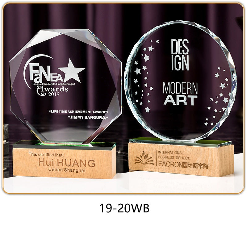 SP08 - Premium Crystal Trophy – Custom Engraved Corporate Award