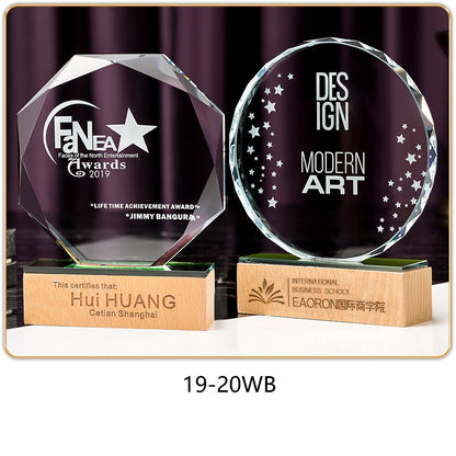 SP08 - Premium Crystal Trophy – Custom Engraved Corporate Award