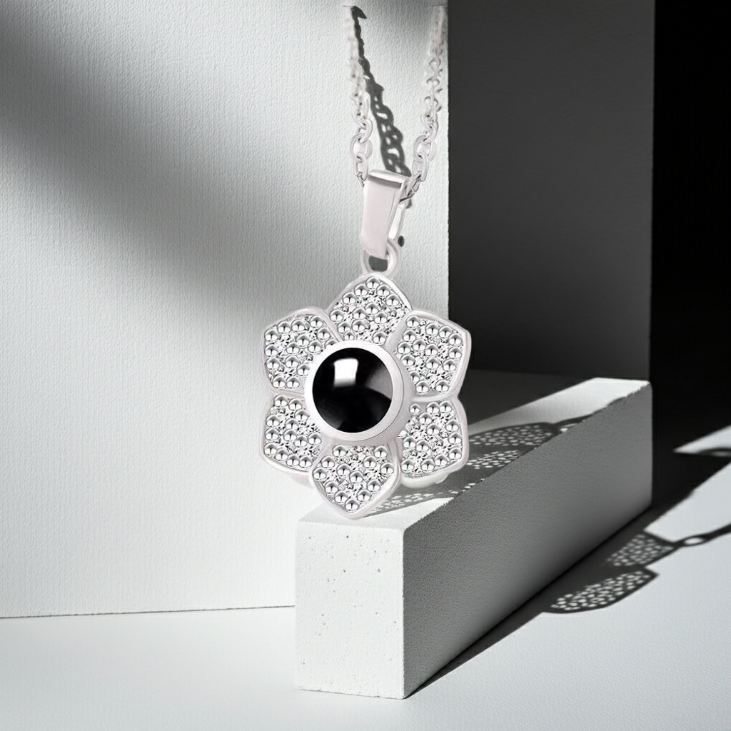 PX31 - Blooming Memory Projection Necklace – Eternal Flower Design