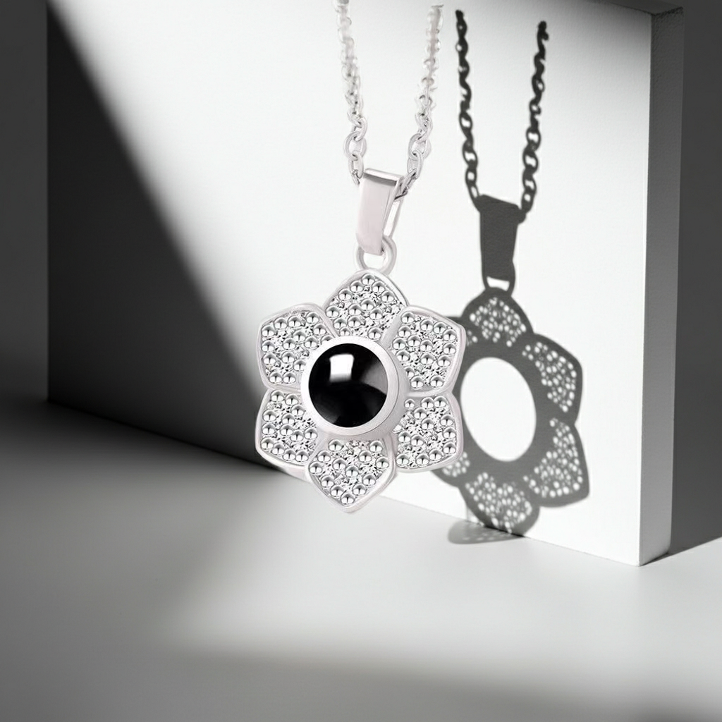 PX31 - Blooming Memory Projection Necklace – Eternal Flower Design