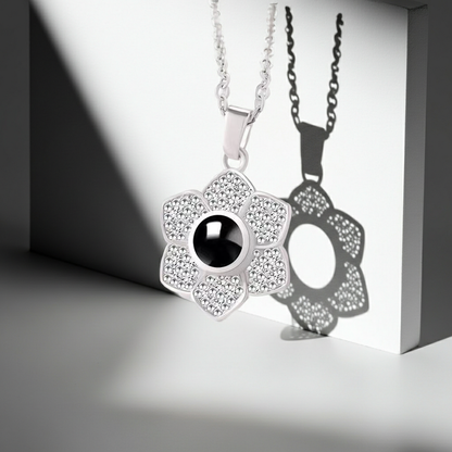 PX31 - Blooming Memory Projection Necklace – Eternal Flower Design