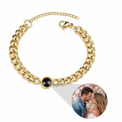 PS02 - Personalized Photo Projection Chain Bracelet