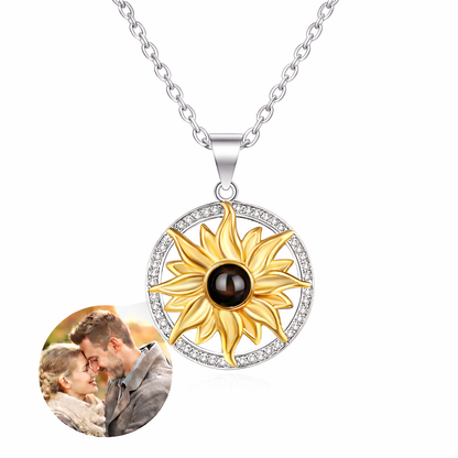 PXS106 - Sunlight Bloom Photo Projection Necklace