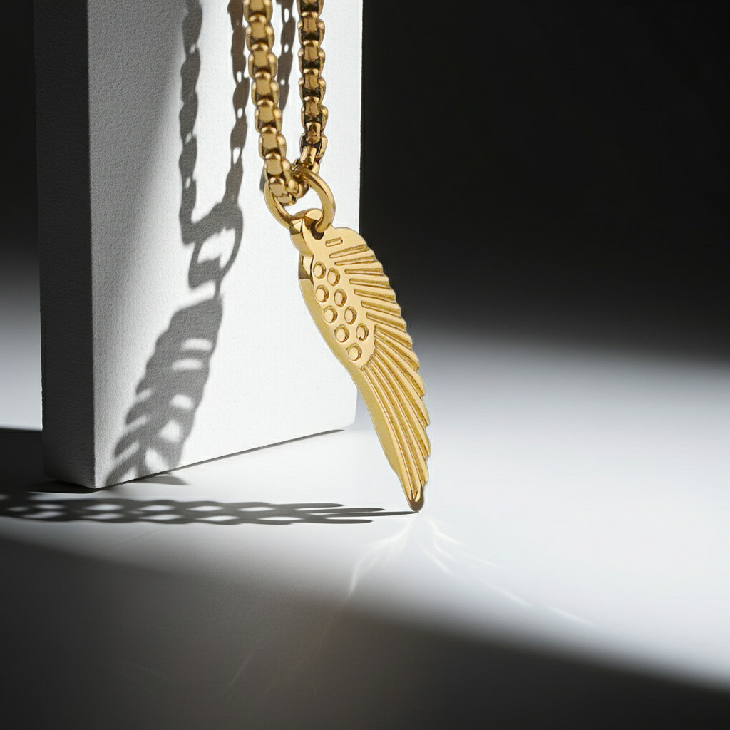GP85 - Angel Wing Necklace – A Symbol of Love, Protection & Everlasting Presence