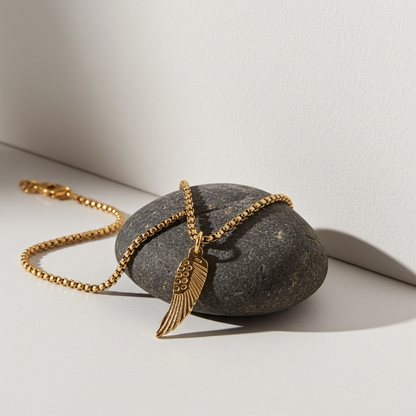 GP85 - Angel Wing Necklace – A Symbol of Love, Protection & Everlasting Presence