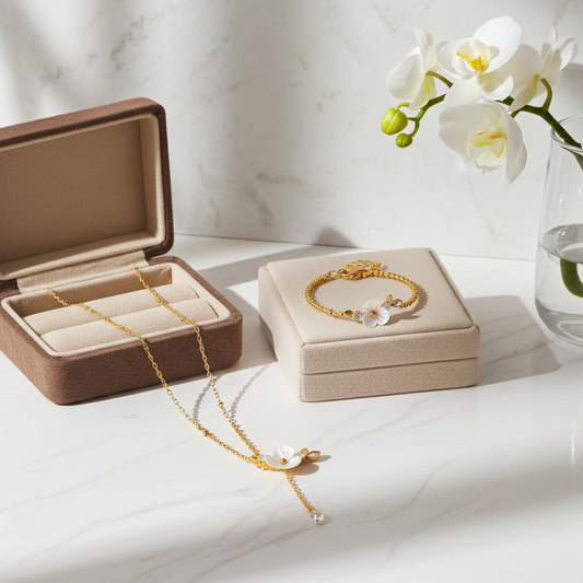 GP15 - Elegant Blossom Necklace & Bracelet