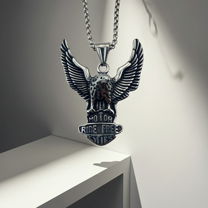 GP04 - Eagle "Ride Free" Pendant Necklace – Unleash the Spirit of Freedom