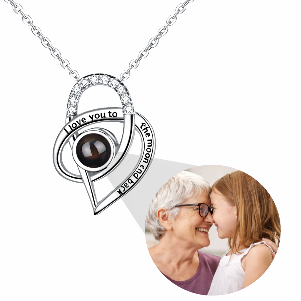 PXS108 - Echoya™ Eternal Love Photo Projection Necklace – S925 Silver