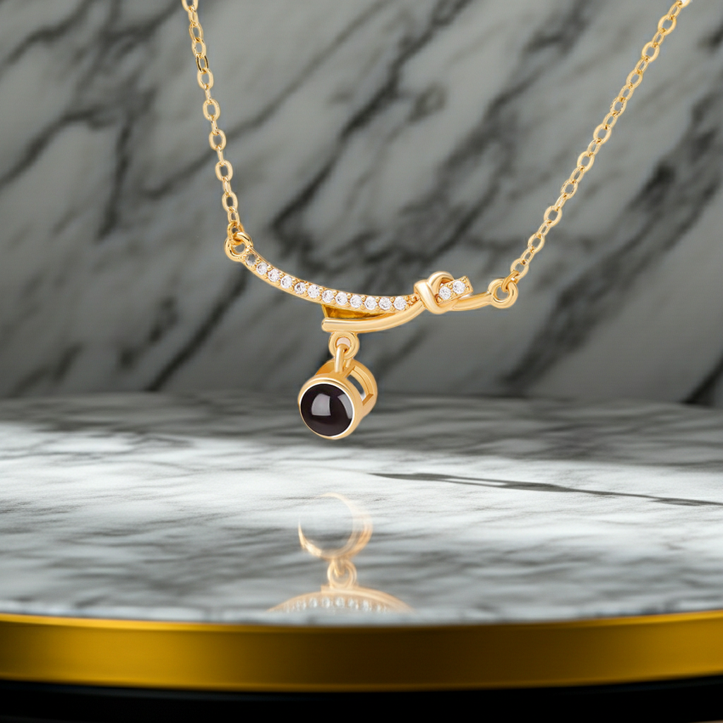 PX37 - Knot of Love Photo Projection Necklace