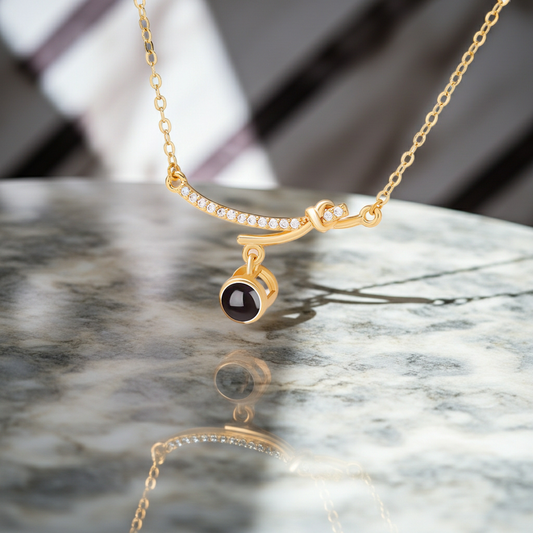 PX37 - Knot of Love Photo Projection Necklace