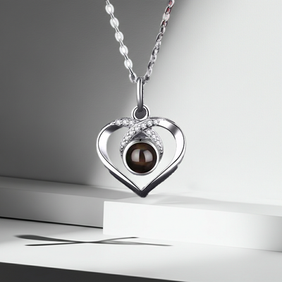 PX19 - Infinity Heart Hidden Photo Necklace – Gold / Silver / Rose Gold