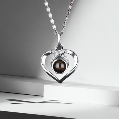 PX19 - Infinity Heart Hidden Photo Necklace – Gold / Silver / Rose Gold