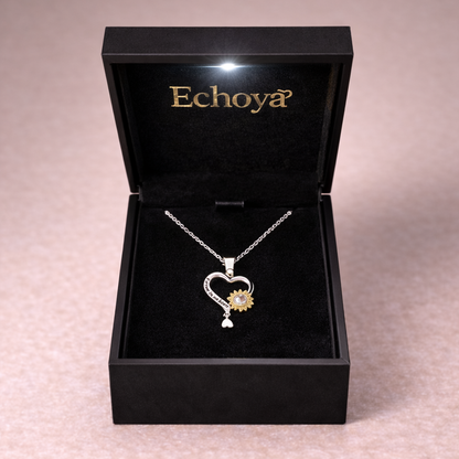 PXS114 - Forever in My Heart – Sunflower Photo Projection Necklace