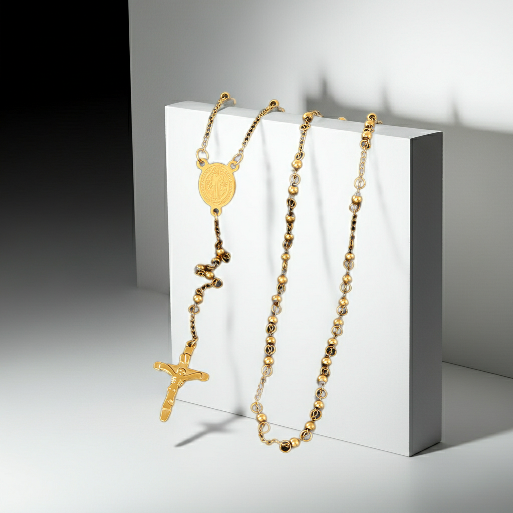 GP18 - Titanium Steel Beaded Necklace