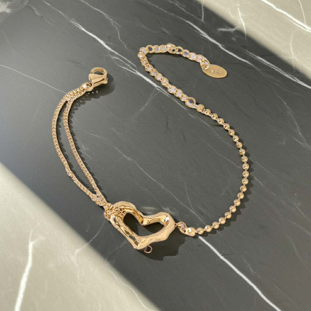 GP41 - Open Heart Chain Bracelet