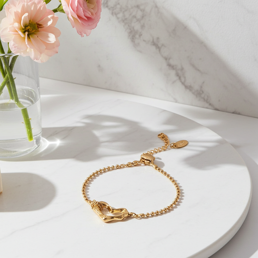 GP41 - Open Heart Chain Bracelet