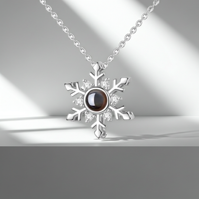 PX50 - Snowflake Projection Necklace – Eternal Moments in Every Flake