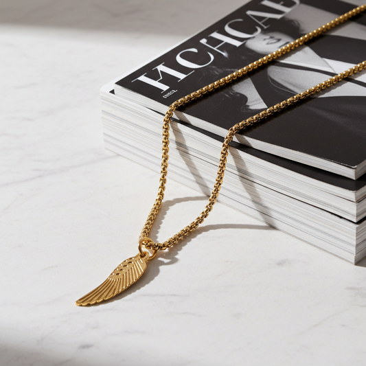 GP85 - Angel Wing Necklace – A Symbol of Love, Protection & Everlasting Presence