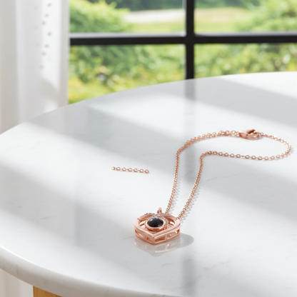 PX19 - Infinity Heart Hidden Photo Necklace – Gold / Silver / Rose Gold