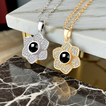 PX31 - Blooming Memory Projection Necklace – Eternal Flower Design