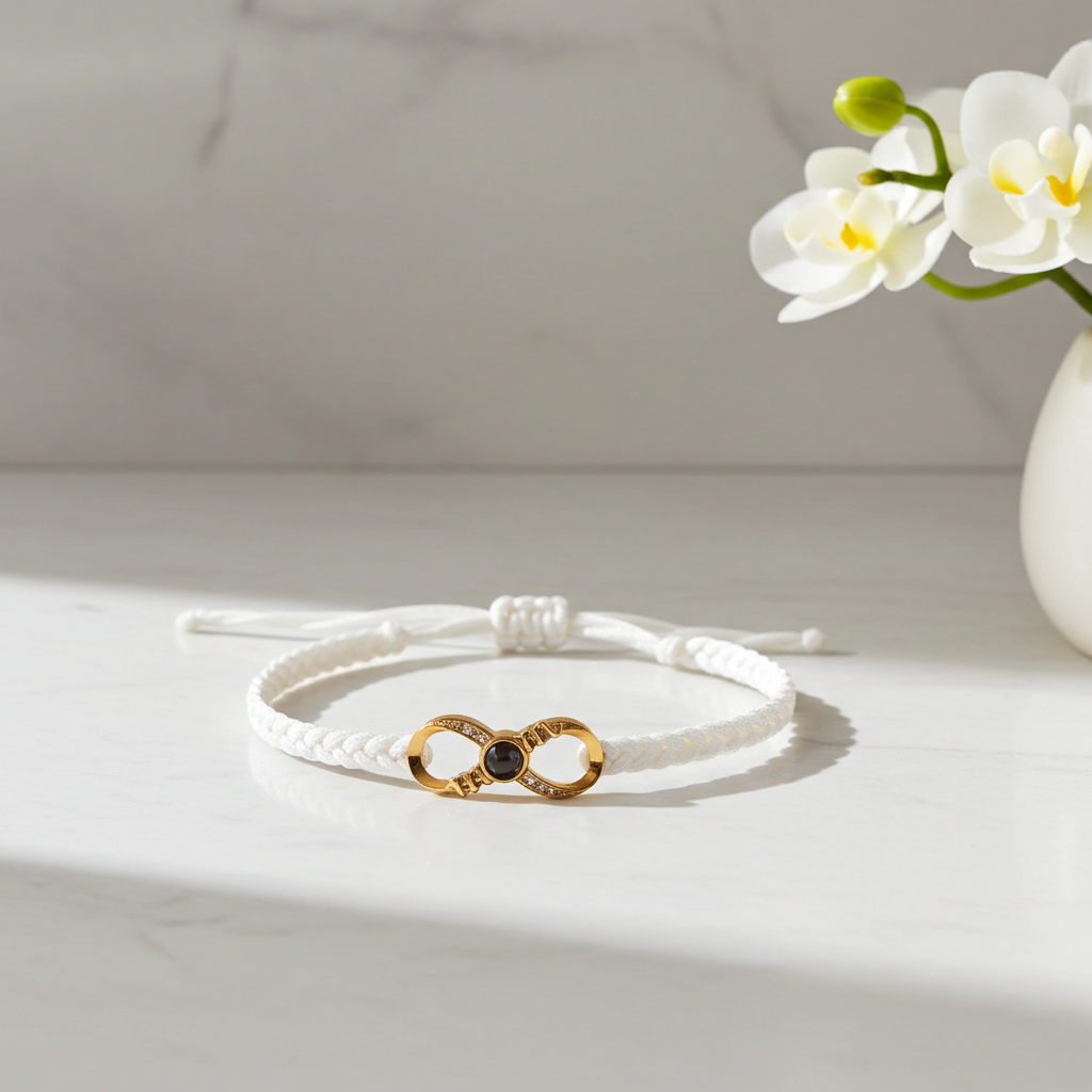 PS27 - Personalized Photo Projection Infinity Bracelet