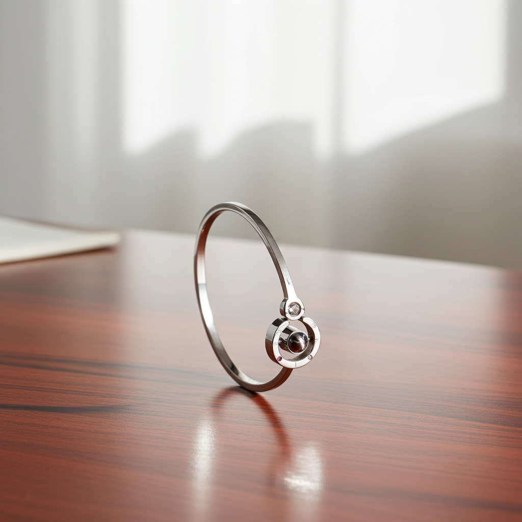 PS58 - Adjustable Photo Projection Bangle Bracelet