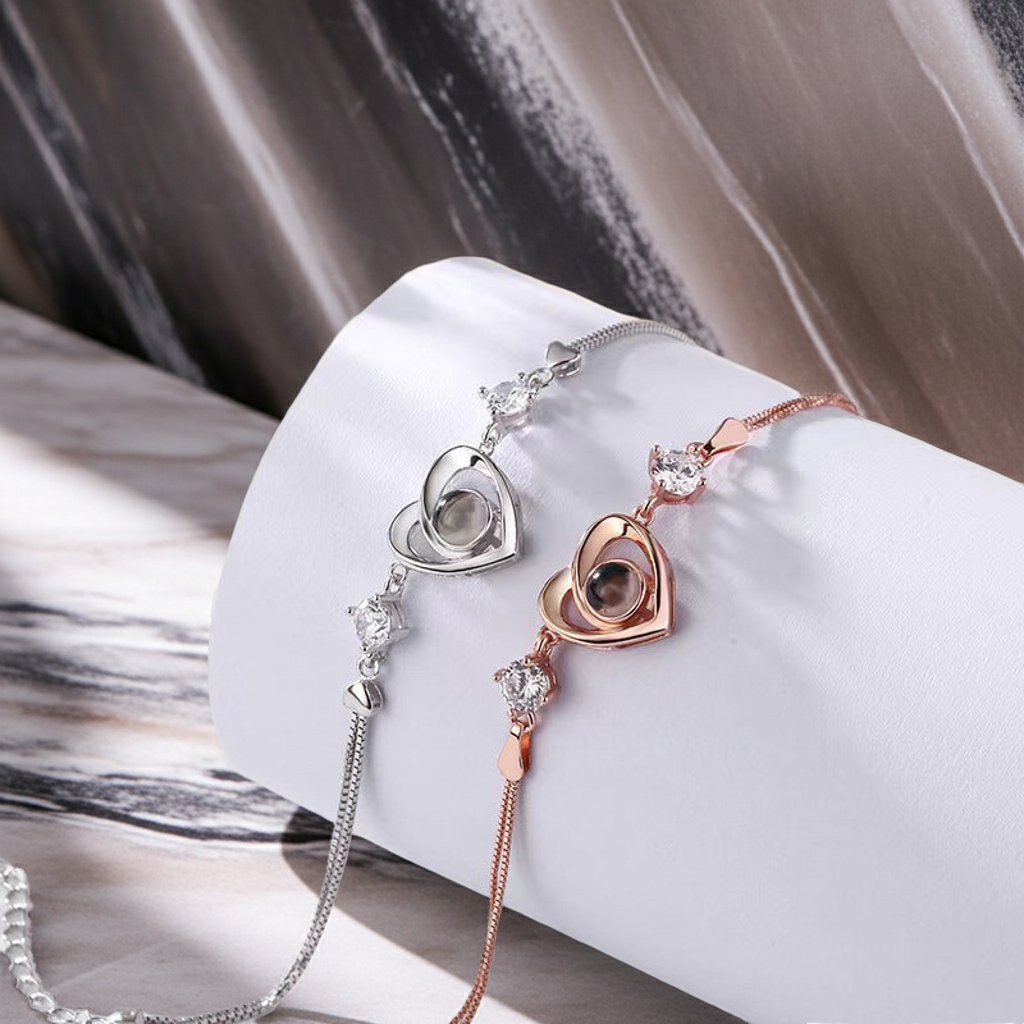 PS05 - Personalized Heart Photo Projection Bracelet