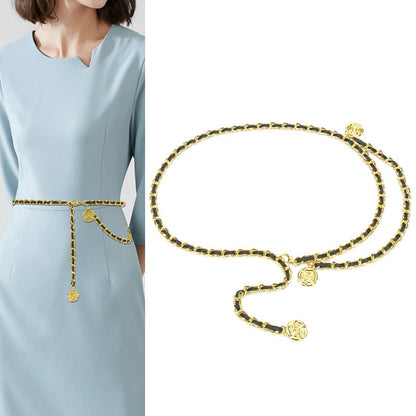 BC48 - Echoya – Golden Rose Chain Belt