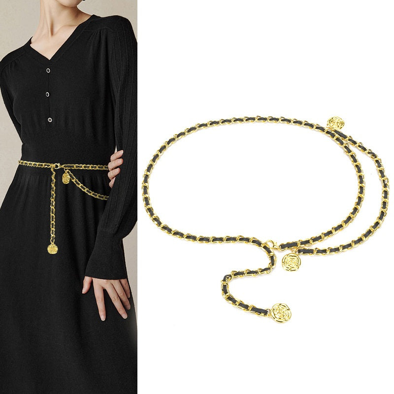 BC48 - Echoya – Golden Rose Chain Belt