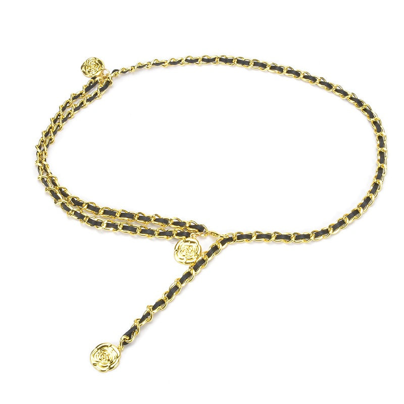 BC48 - Echoya – Golden Rose Chain Belt