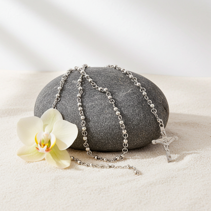 GP18 - Titanium Steel Beaded Necklace