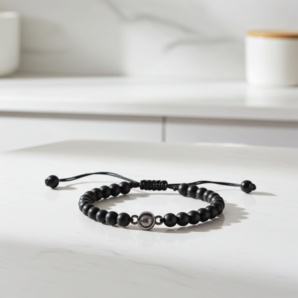 PS07 - Photo Projection Gemstone Bracelet – A Memory Woven Into Every Bead