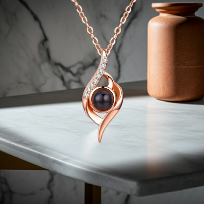 PX34 - Eternal Flame Photo Projection Necklace