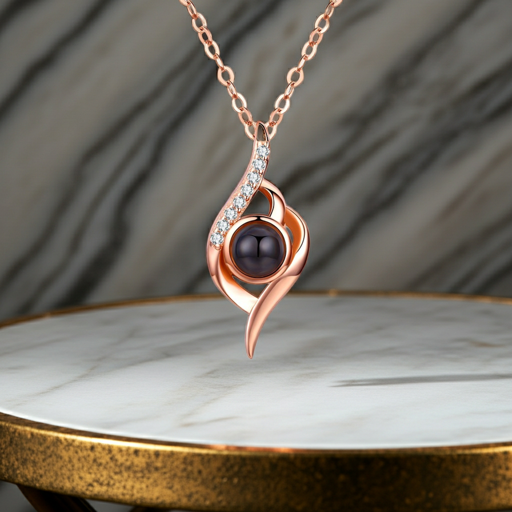 PX34 - Eternal Flame Photo Projection Necklace